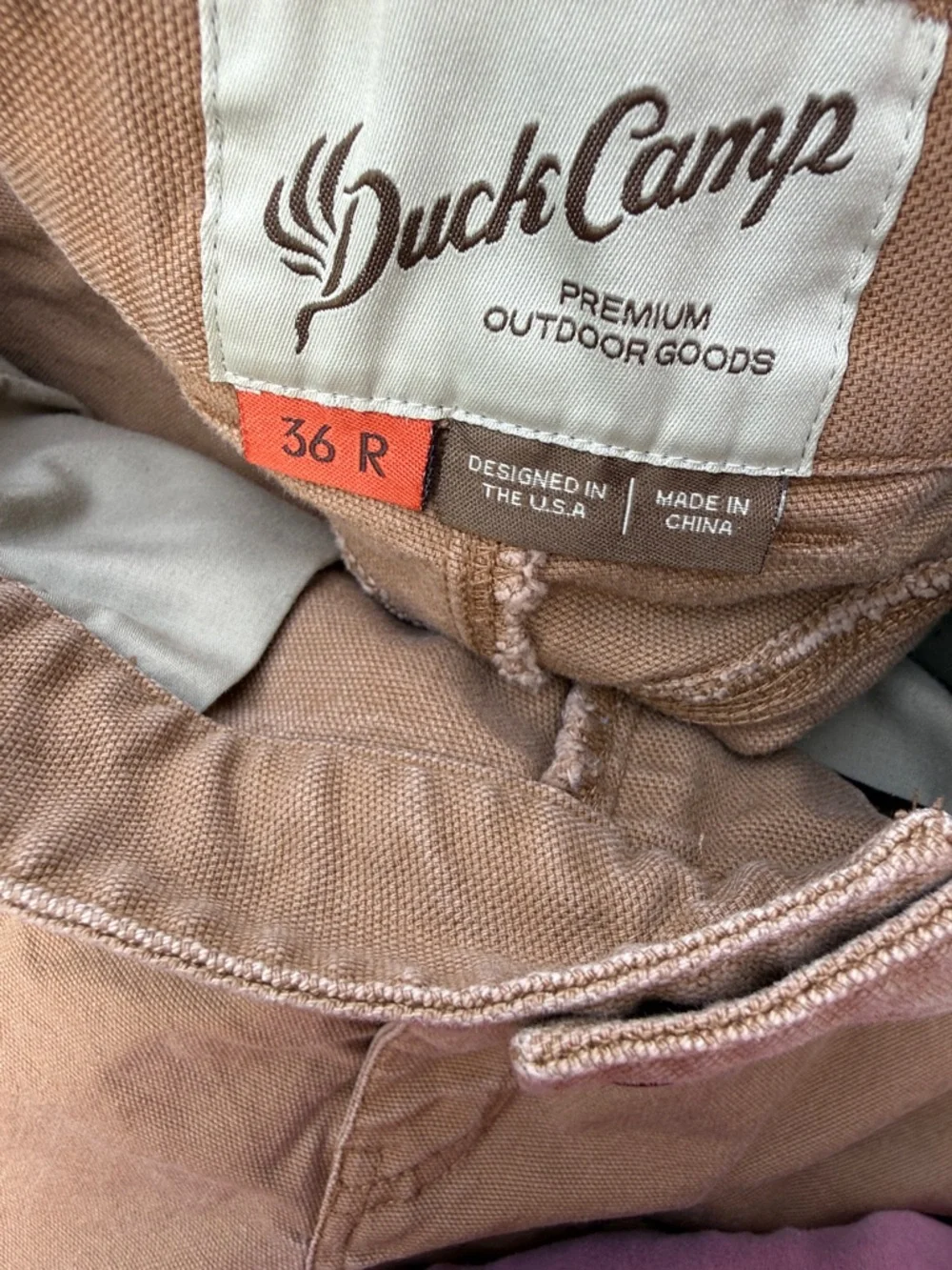 Duck Camp | Mens Brush Pants Pintail Brown size 36